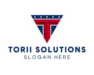 Patriot Politics Letter T logo design