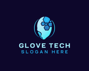 Cyber Tech Head logo design