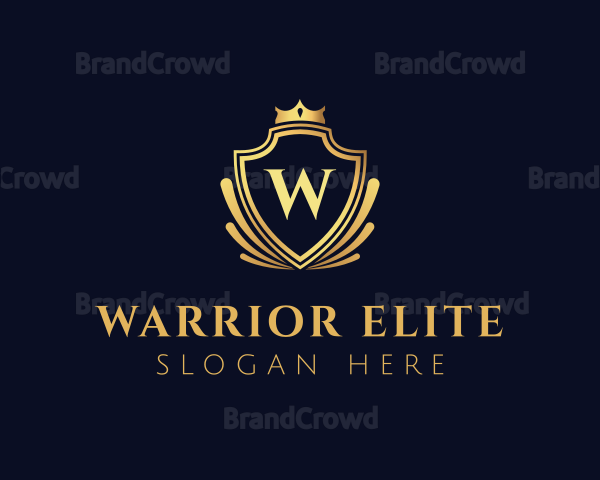 Elegant Crown Royal Shield Logo
