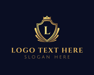 Highend - Elegant Crown Royal Shield logo design