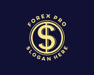 Forex - Dollar Coin Money logo design