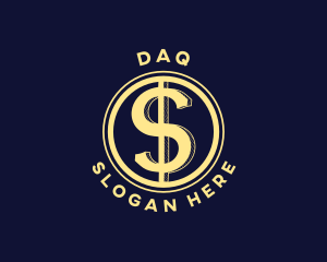 Monetary - Dollar Coin Money logo design