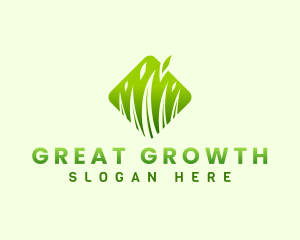 Grass Leaf Nature logo design