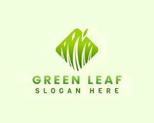 Grass Leaf Nature logo design