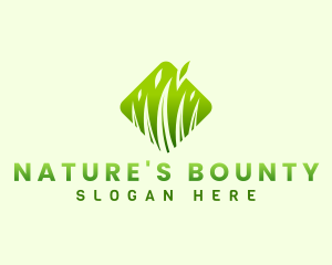 Grass Leaf Nature logo design