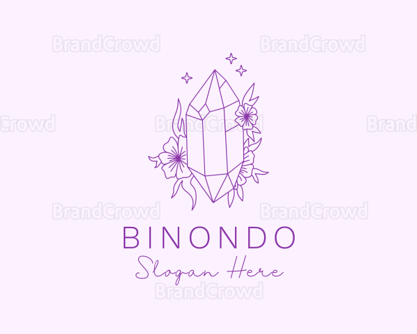 Floral Precious Stone Logo