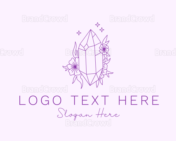 Floral Precious Stone Logo