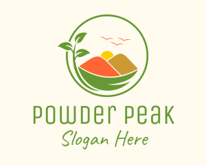 Mountain Spice Powder logo design