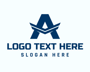 Tourism - Air Force Letter A logo design