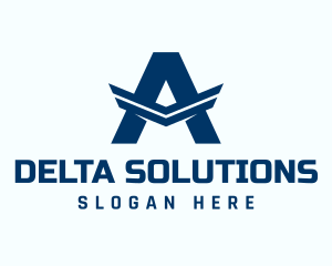 Delta - Air Force Letter A logo design