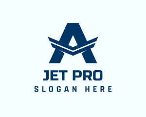 Jet - Air Force Letter A logo design
