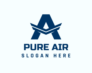 Air Force Letter A logo design