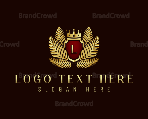 Deluxe Crown Crest Logo