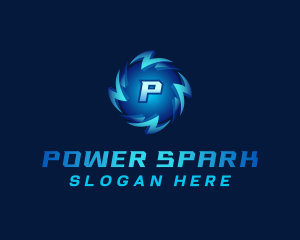 Bolt Lightning  Power logo design