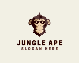 Ape - Monkey Ape Sunglasses logo design