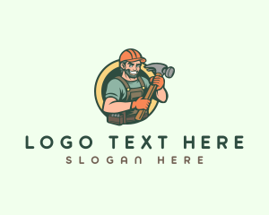 Carpentry - Hammer Carpentry Construction logo design