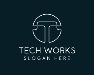 Digital Tech Web Developer logo design