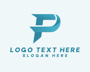 Letter P - Modern Advertising Business Letter P logo design