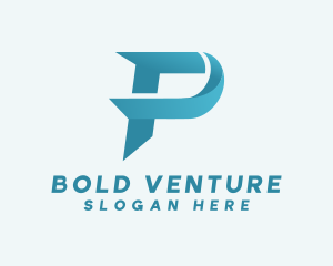 Venture - Modern Advertising Business Letter P logo design