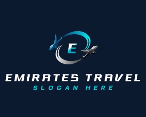 Airplane Travel Logistic logo design