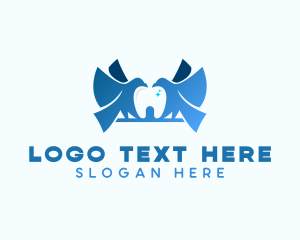 Bird Dental Tooth logo design