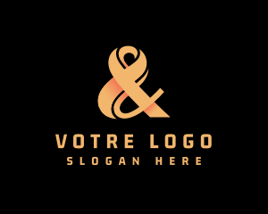 Lettering - Generic Business Ampersand logo design