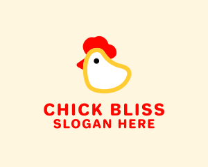 Chick - Cute Chicken Head logo design