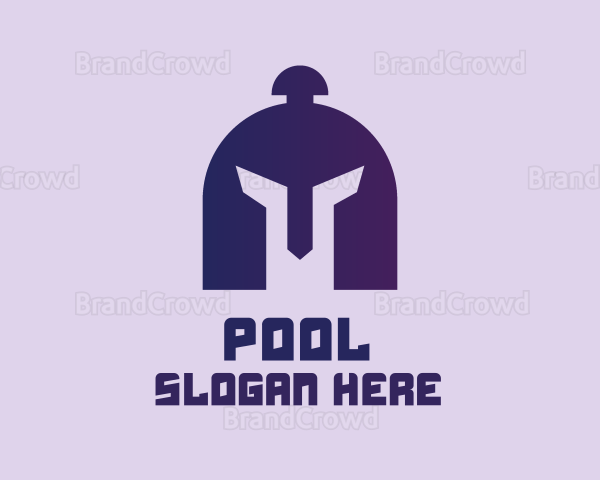Purple Gladiator Helmet Logo