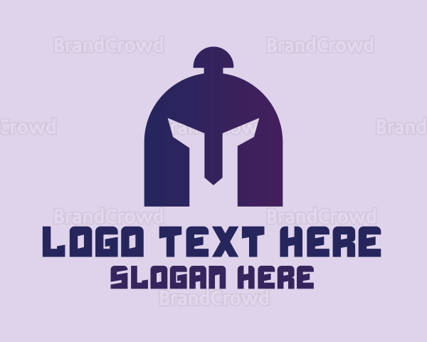 Purple Gladiator Helmet Logo