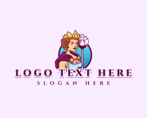 Lady Hera Goddess Queen logo design