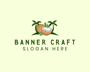 Tropical Coconut Juice logo design