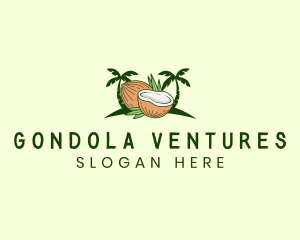 Tropical Coconut Juice logo design