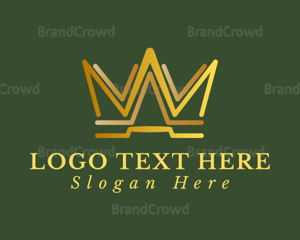 Elegant Modern Crown Logo
