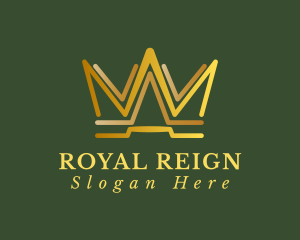 Reign - Elegant Modern Crown logo design