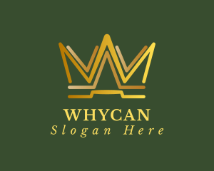 Letter Wa - Elegant Modern Crown logo design