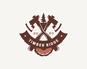 Axe Woodwork Timber logo design