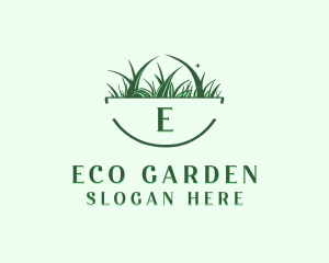 Gardening Grass Lawn logo design