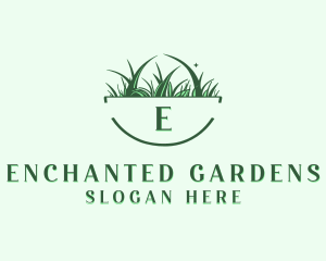 Gardening Grass Lawn logo design