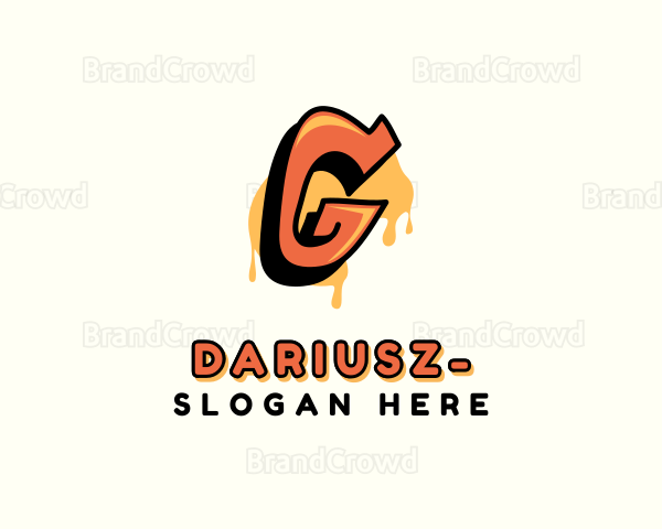 Orange Urban Letter G Logo