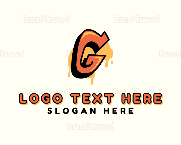 Orange Urban Letter G Logo