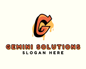 Orange Urban Letter G  logo design