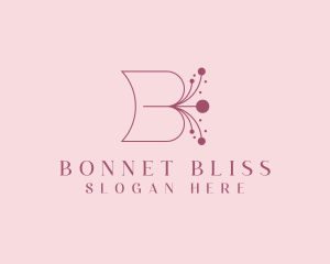 Floral Boutique Letter B logo design