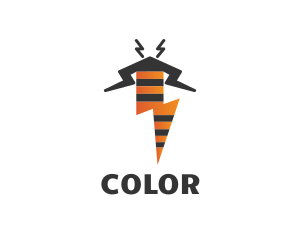 Electrical - Electric Thunder Bolt Bee logo design