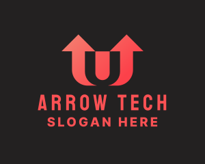 Arrow - Arrow Delivery Letter U logo design