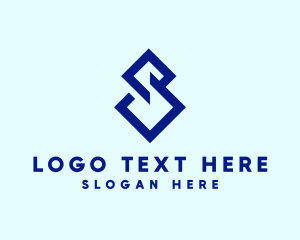 Property Developer - Modern Geometric Letter S logo design