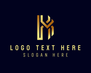 Accounting - Deluxe Modern Business Letter K logo design