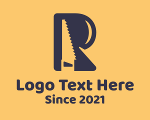 Saw - Letter R Saw logo design