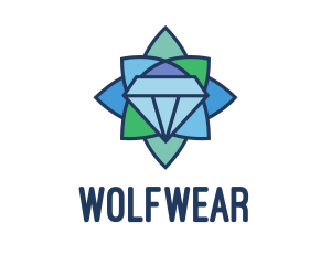 Ornament - Mosaic Floral Diamond logo design