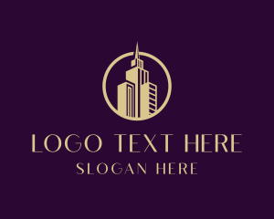 Structure - City Tower Building logo design