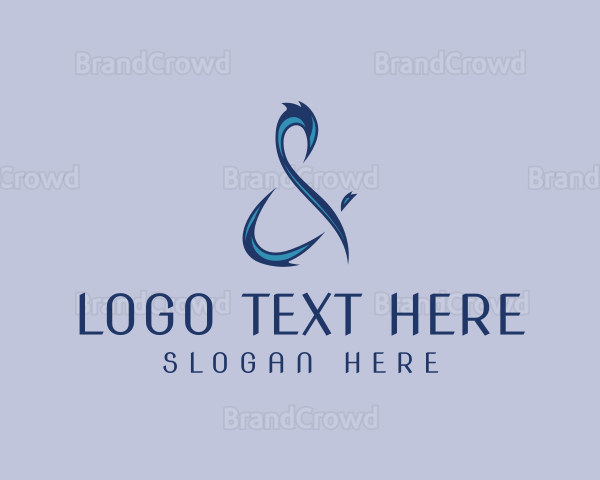 Stylish Ampersand Symbol Logo